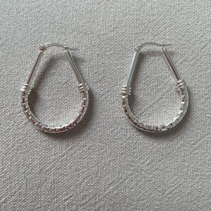 Sterling silver drop earrings